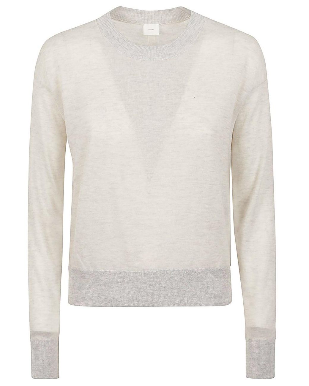 C.t. Plage White Cashmere Crewneck Sweater