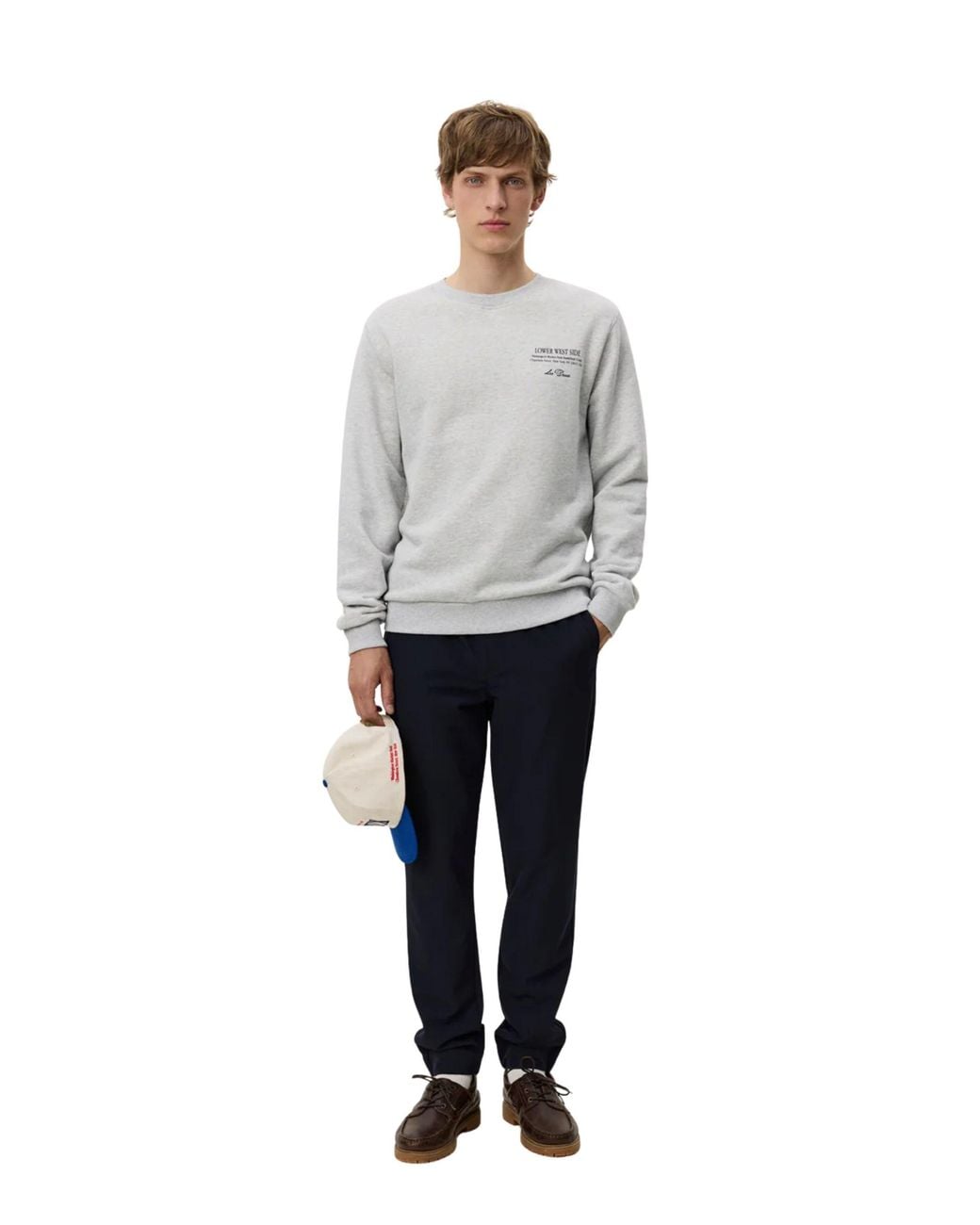 Les Deux White Hoodie West Side for men