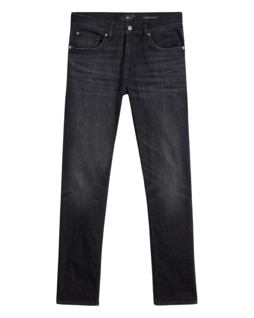 7 For All Mankind Blue Stretch Cigarette Trousers for men