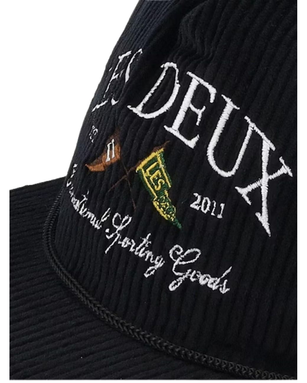 Les Deux Black Velvet Ivy League Hat for men