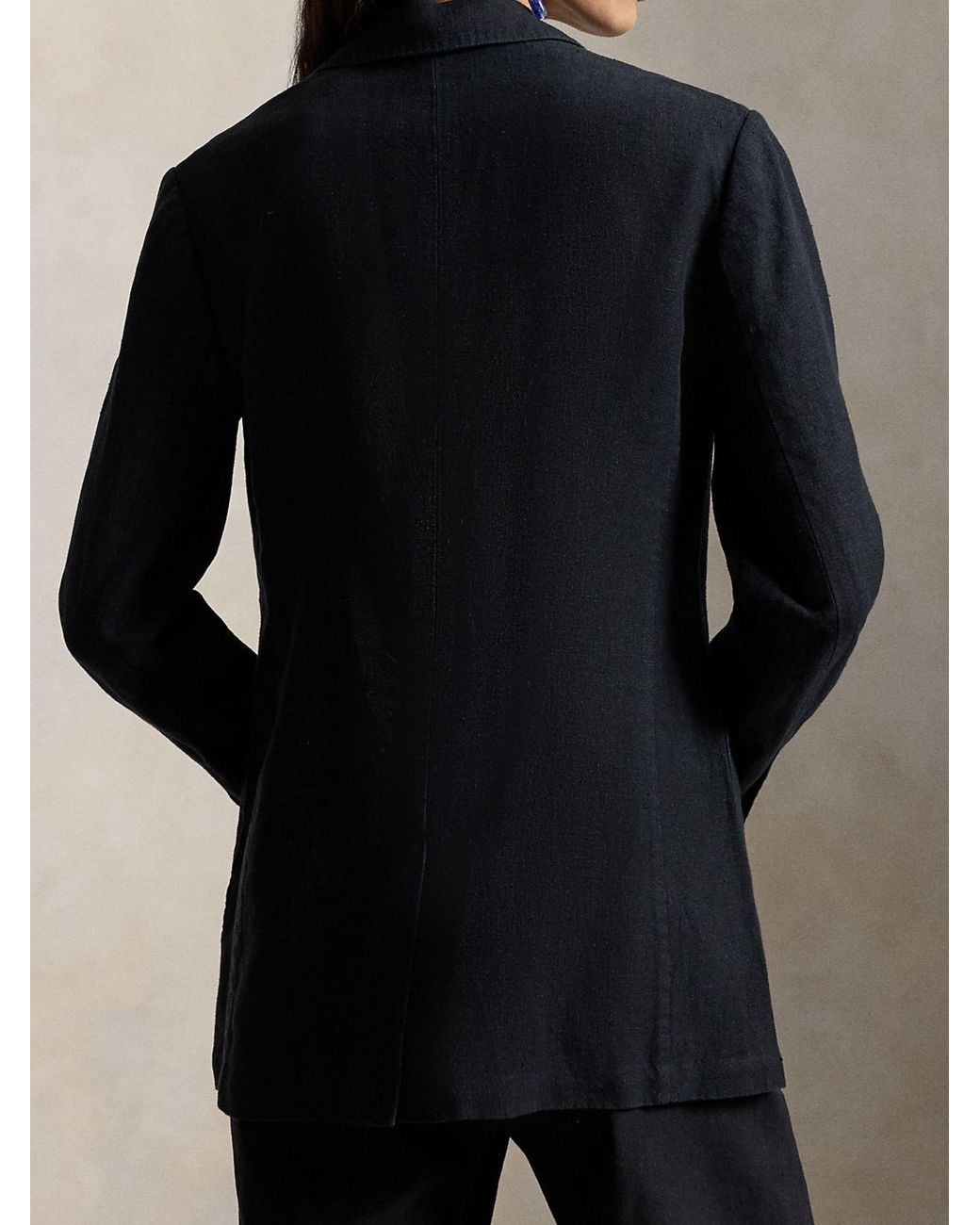 Polo Ralph Lauren Black Linen Blazer
