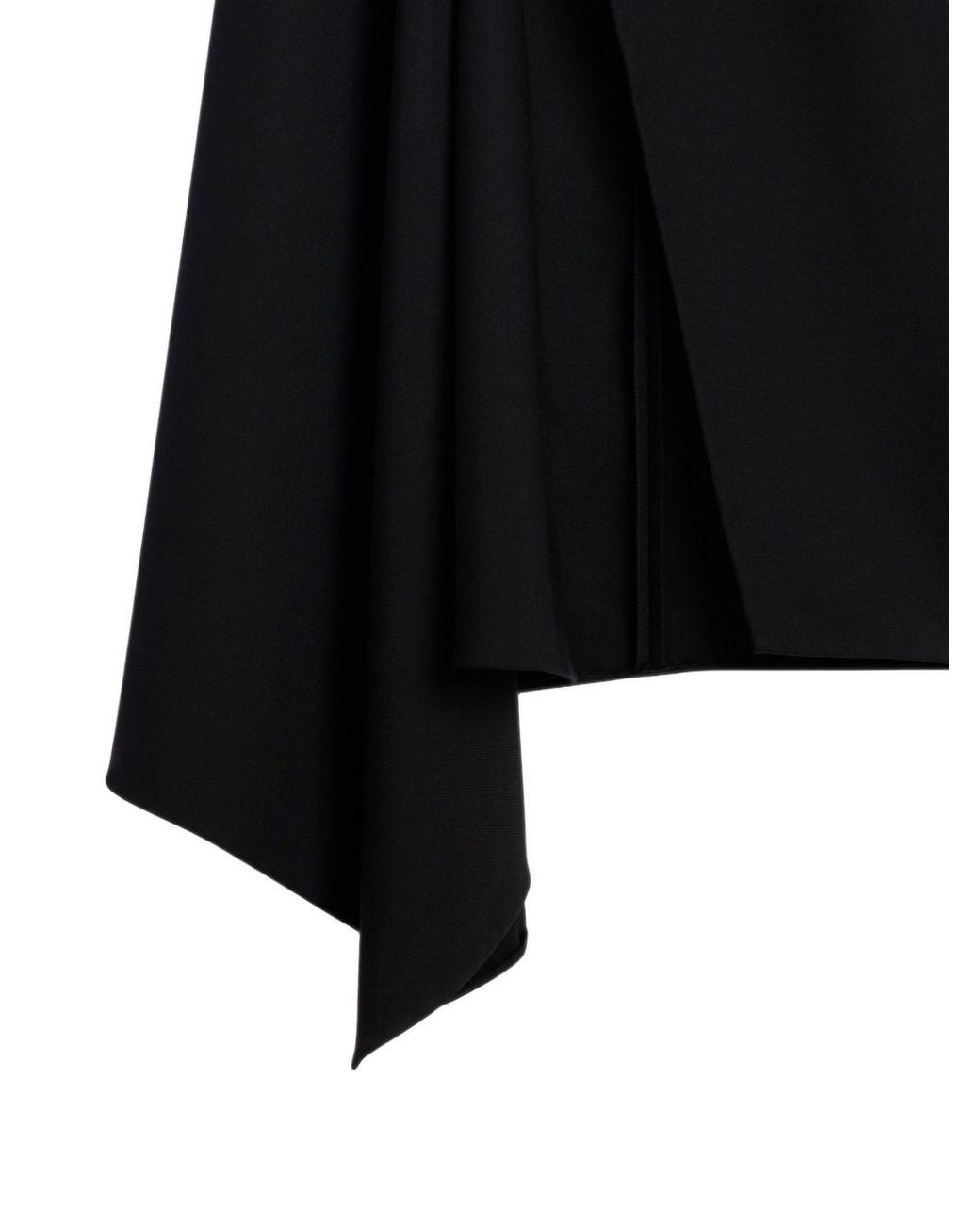 Givenchy Black Wool Long Skirt