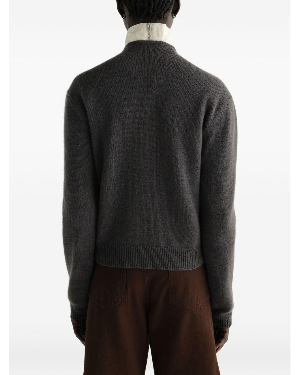 Lemaire Gray Cashmere Cardigan