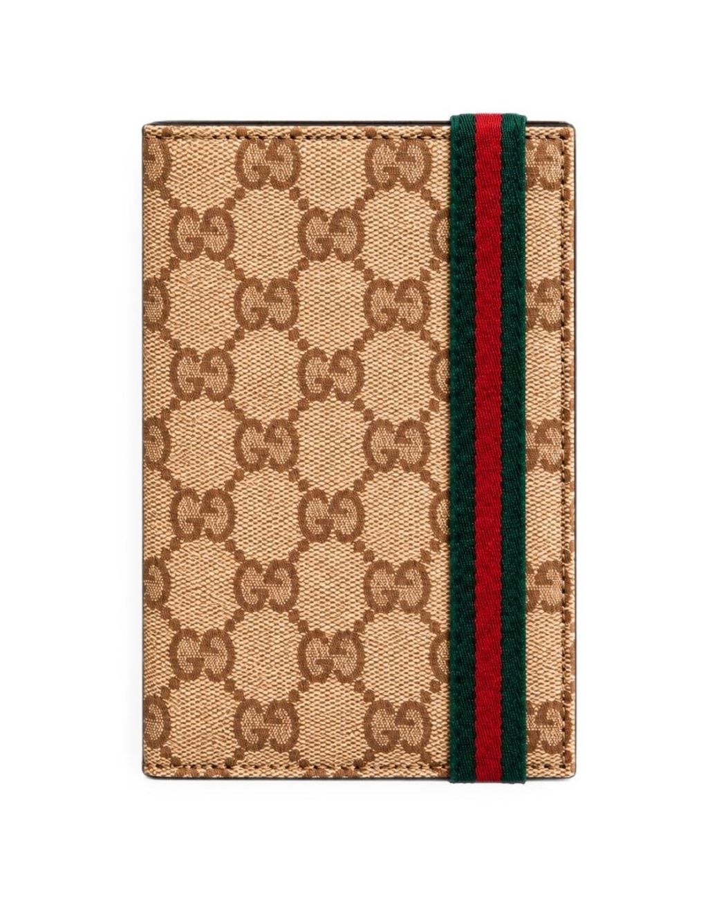 Gucci Brown Gg Passport Holder By for men