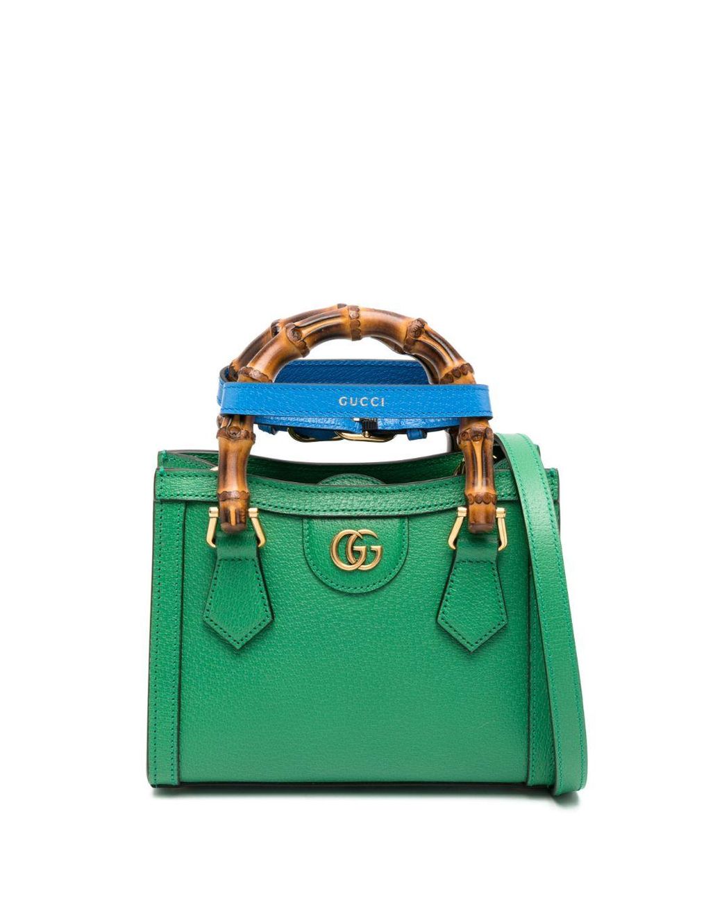 Gucci Diana Mini Shopping Bag in Green | Lyst