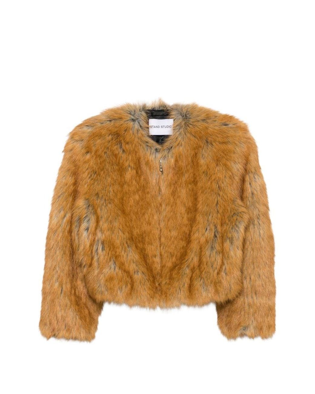 Stand Studio Natural Karly Faux Fur Jacket