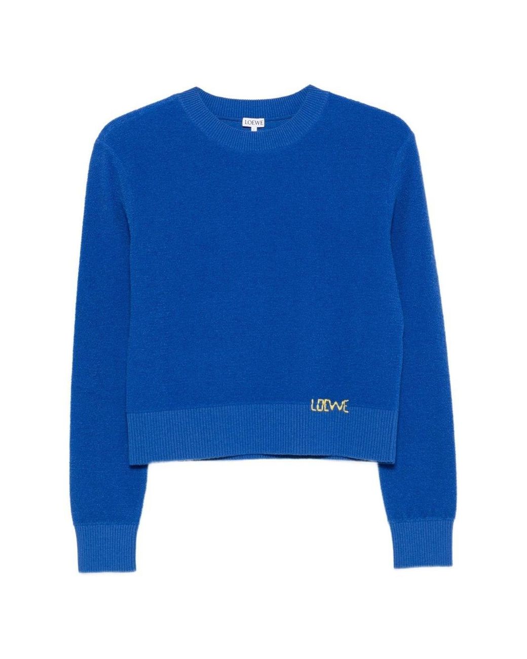 Loewe Blue Logo Wool Sweater