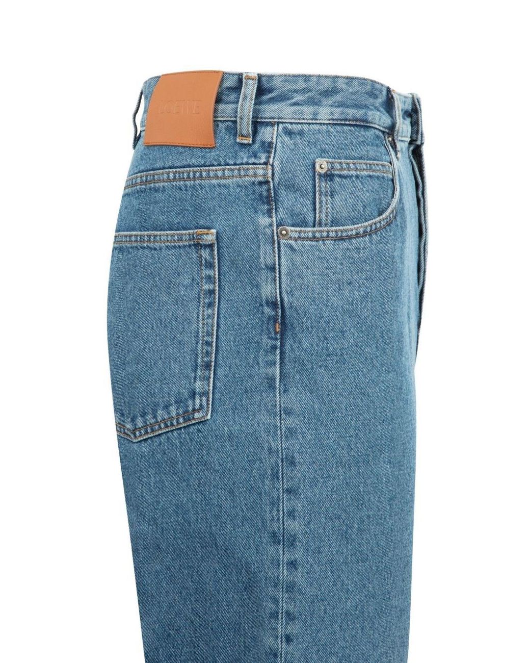 Loewe Blue Anagram Baggy Jeans for men