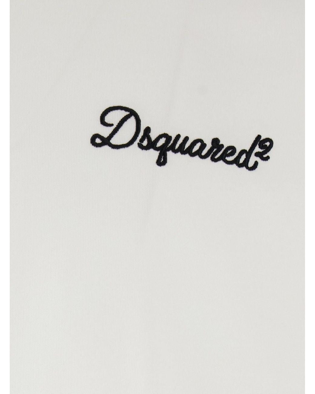 DSquared² White T-Shirt With Embroidery for men
