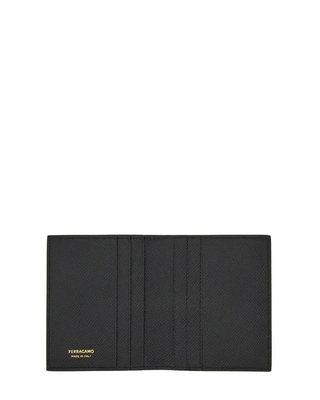 Ferragamo Black Micro Gancio Wallet for men