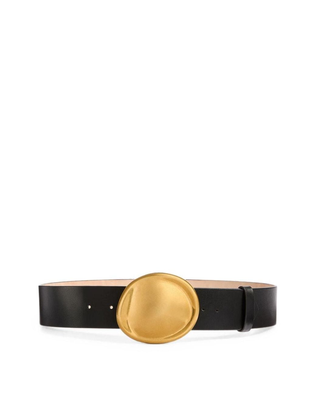 Khaite Black Keefe Leather Belt