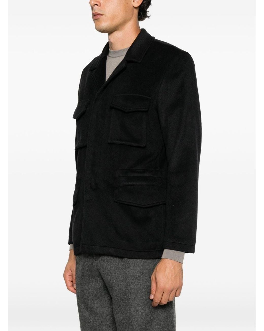 Boglioli Black Cashmere Jacket for men