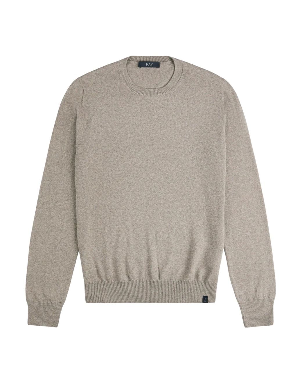 Fay Gray Wool Sweater for men