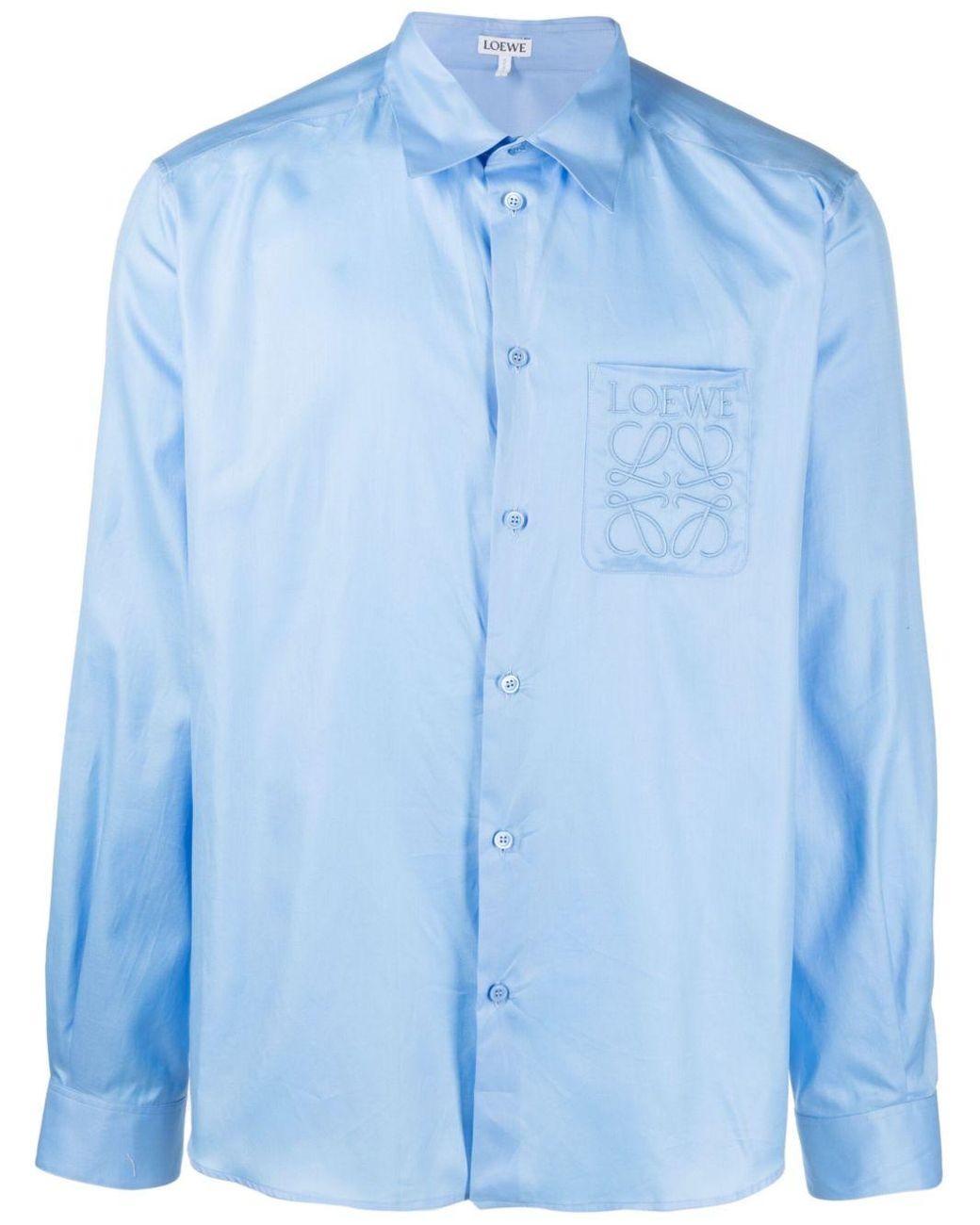 Loewe Anagram Pocket Shirt in Blue for Men | Lyst Canada