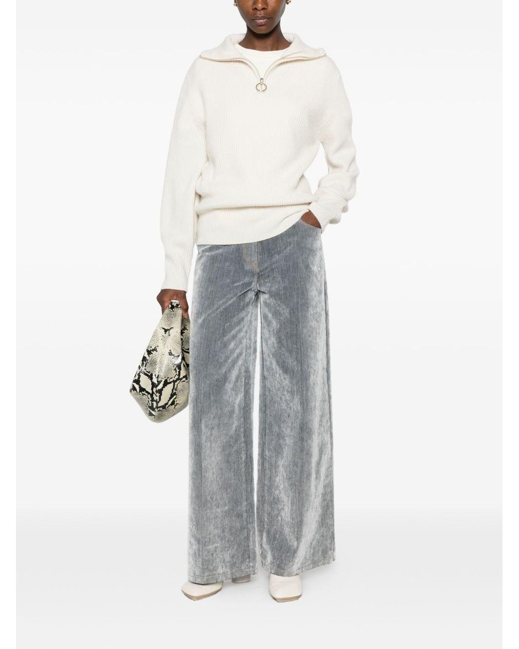Forte_forte White Wool And Cashmere Sweater