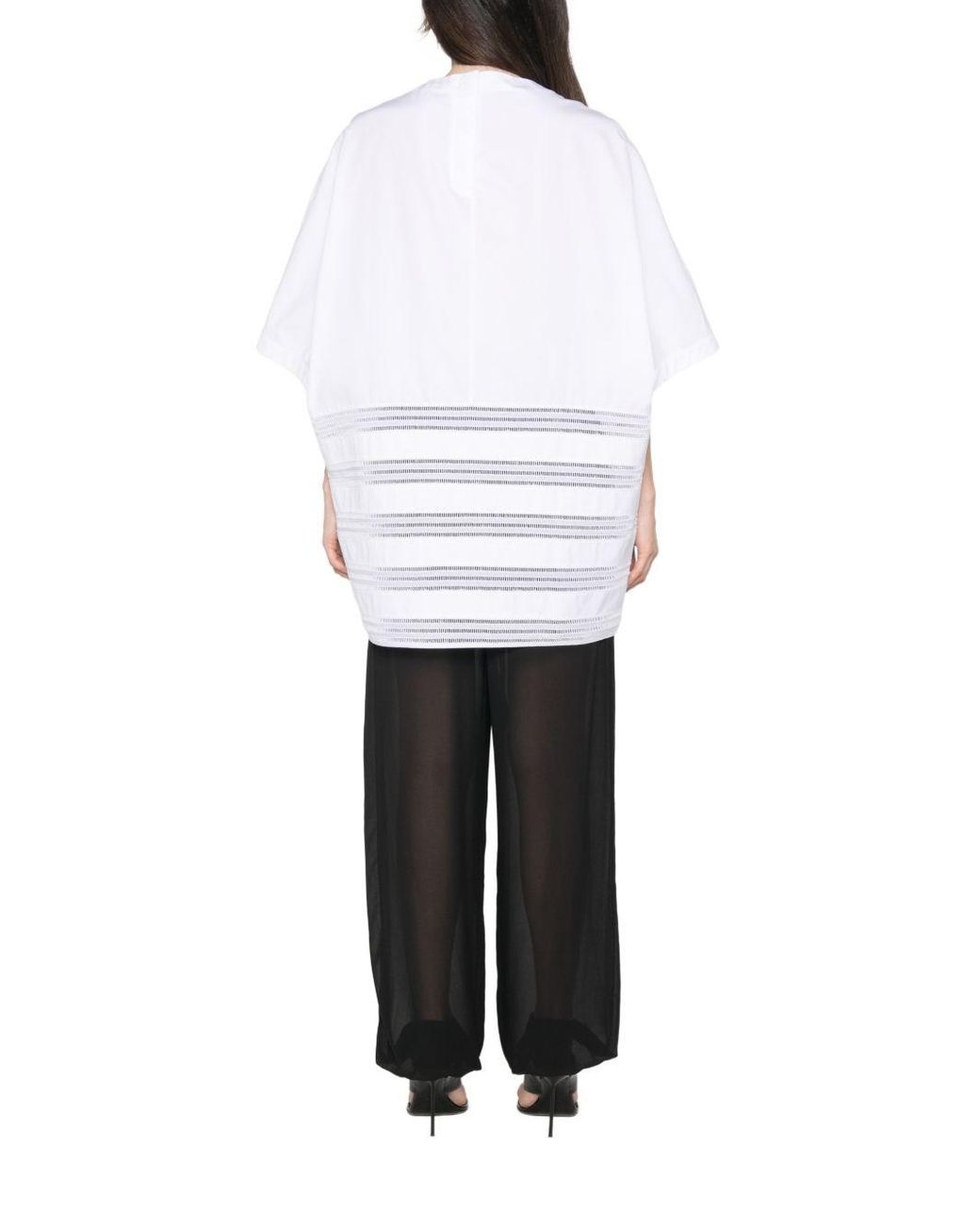 Alaïa White Cotton Round Dress