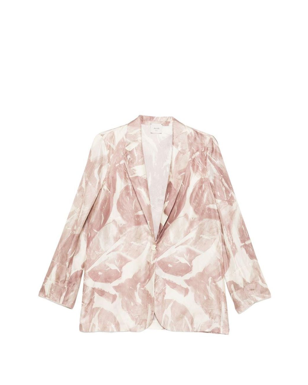 Alysi Pink Printed Single-Breasted Jacket