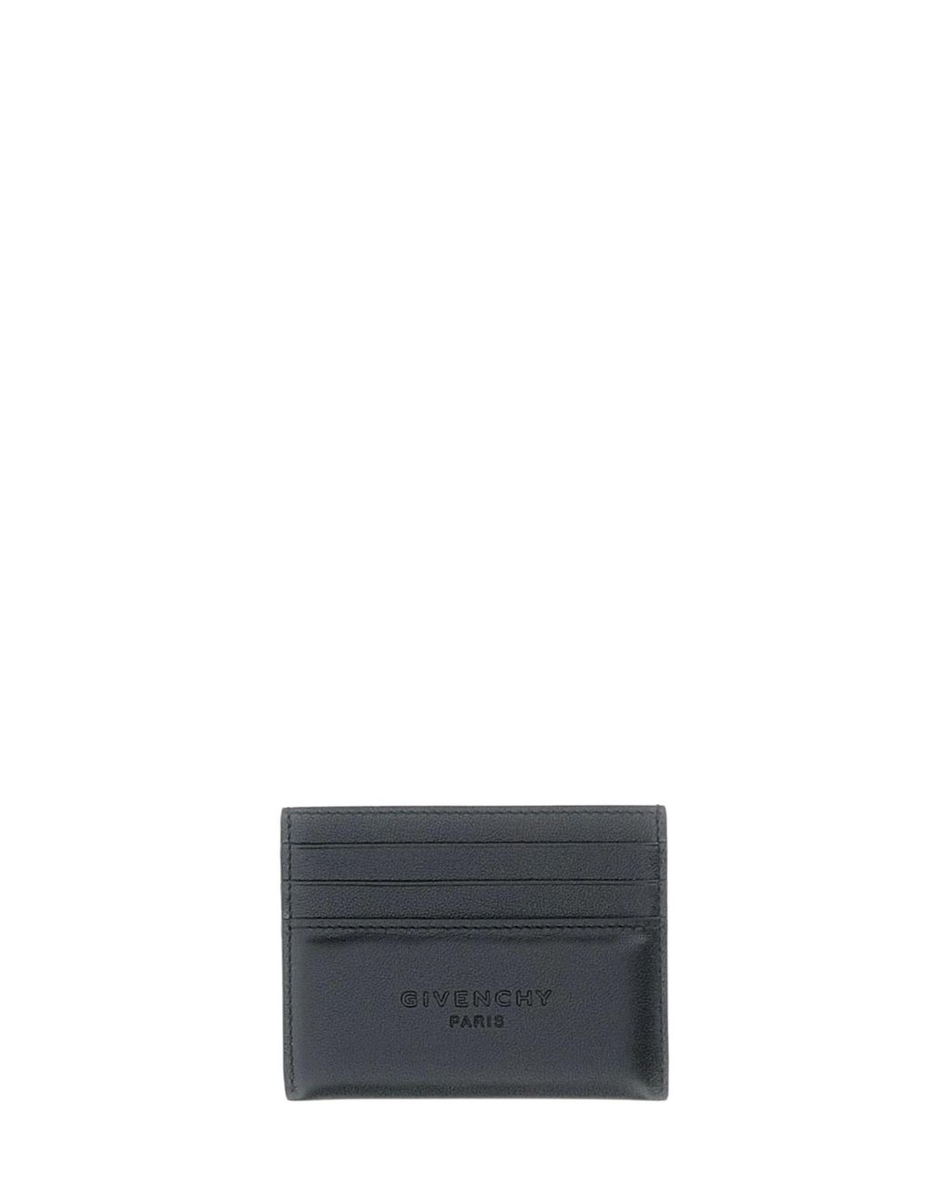 Givenchy White Leather Credit Card Case for men