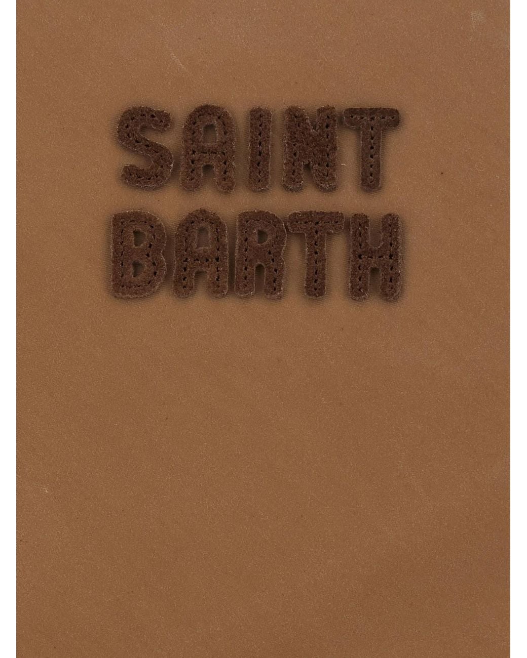 Mc2 Saint Barth Brown City Logo-Patch Tote Bag By