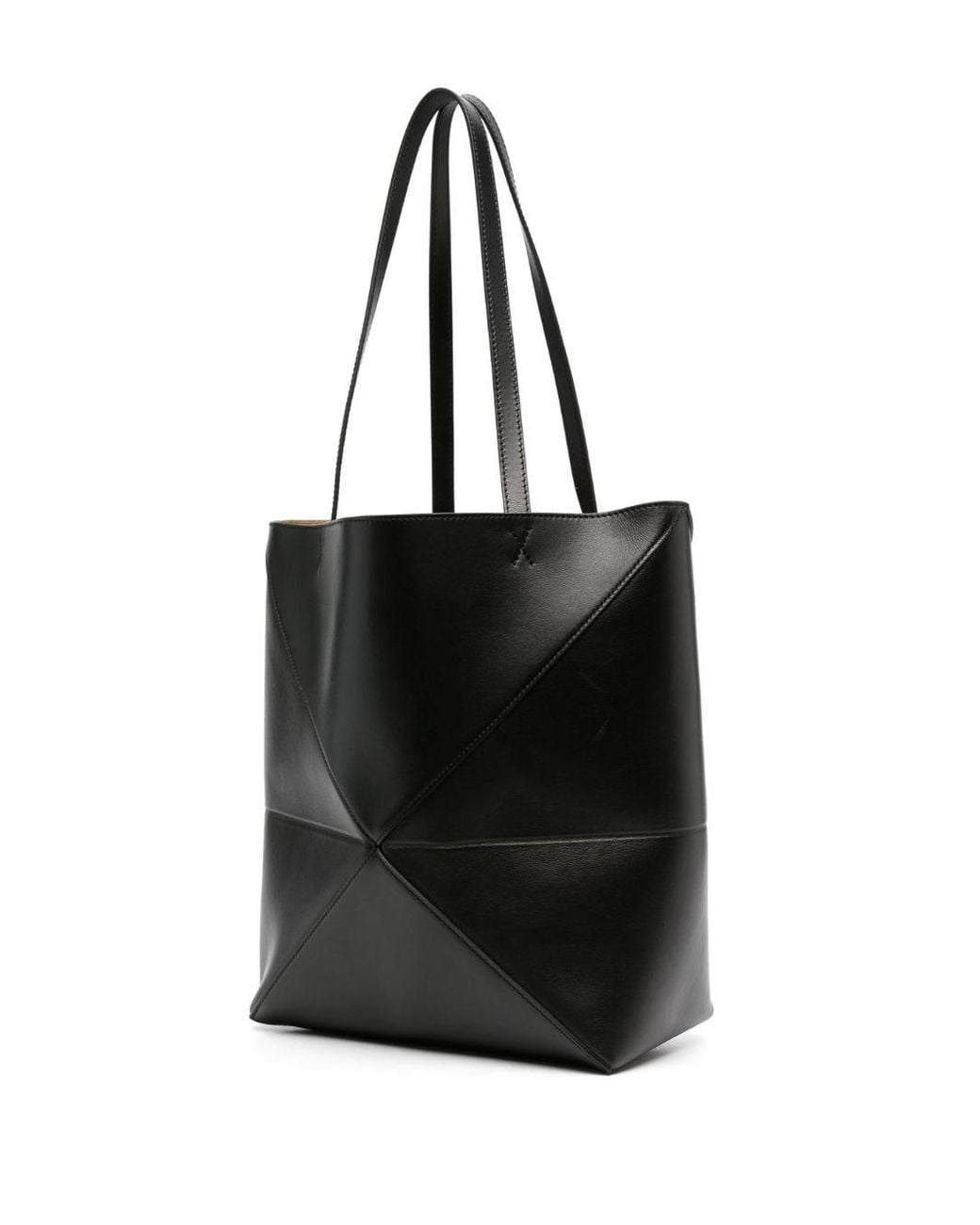 Loewe Black Medium Puzzle Fold Tote Bag