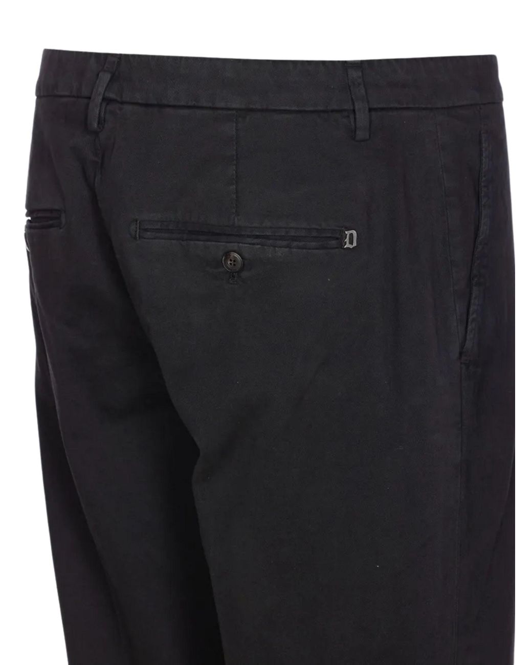 Dondup Black Pants Gaubert Relax for men