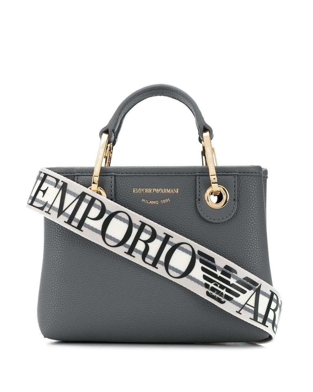 Glamadise - Italian fashion paradise - Real leather handbag Emporio Armani  - Black - Emporio Armani - Handbags - Leather bags - Glamadise - italian  fashion paradise