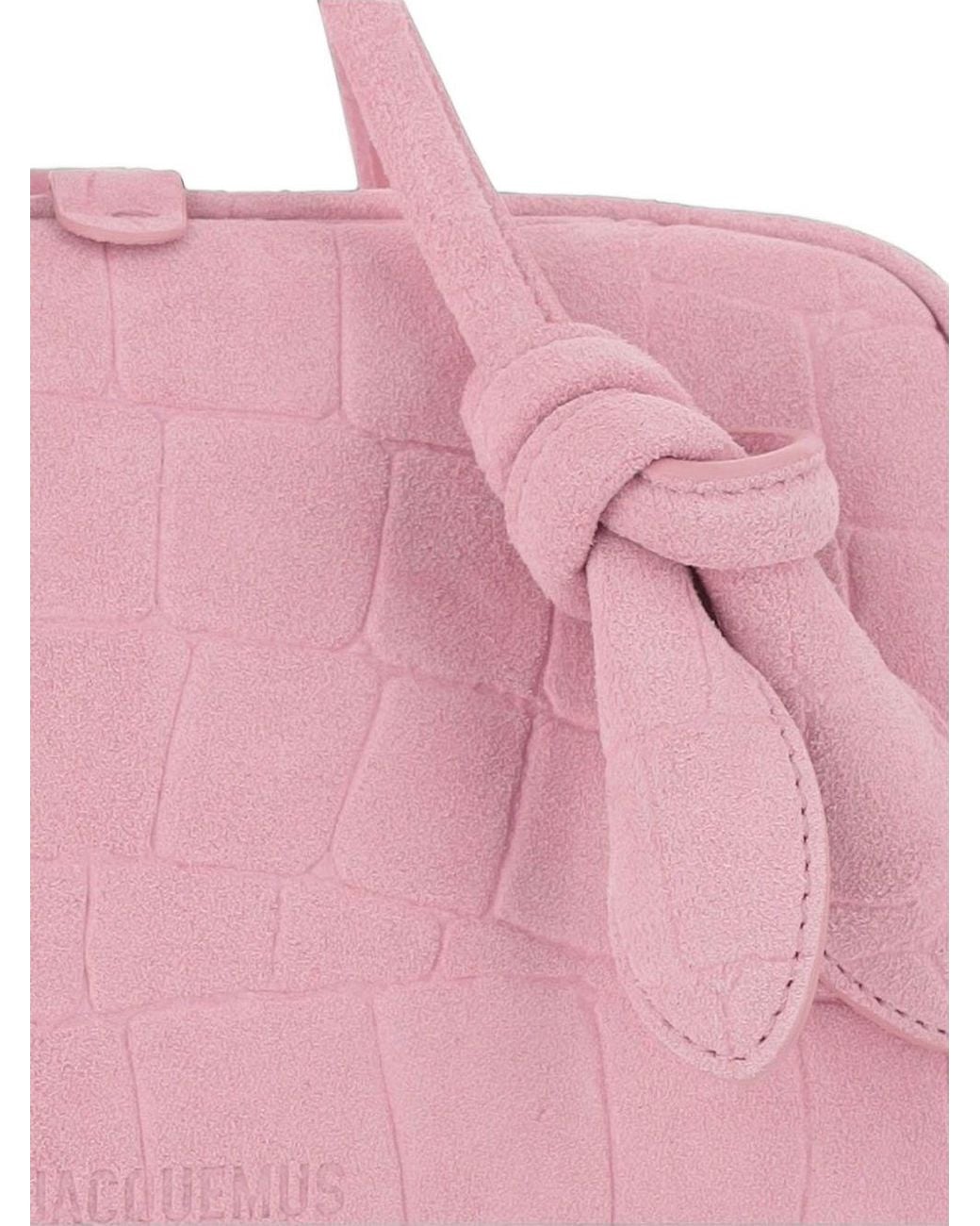 Jacquemus Pink Le Petit Turismo Leather Handbag