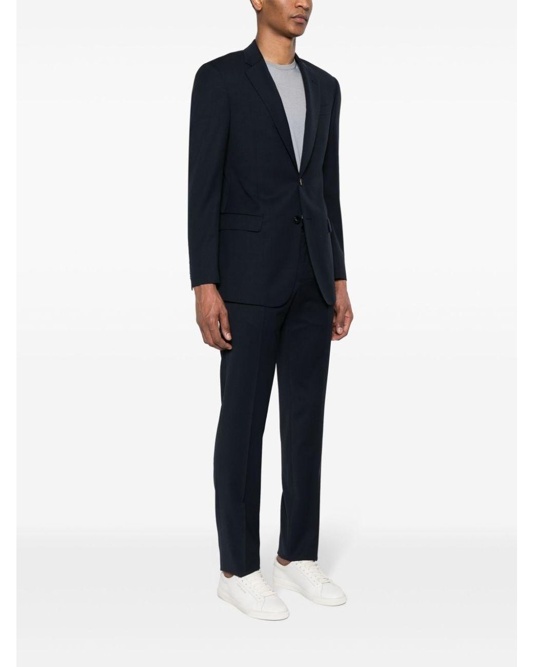 Giorgio Armani Blue Virgin Wool Suit for men