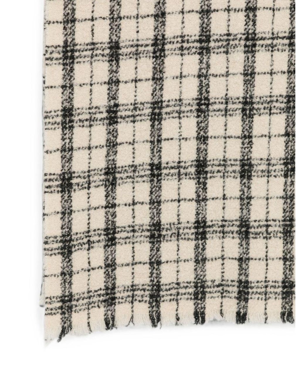 Destin White Rasti Wool Scarf