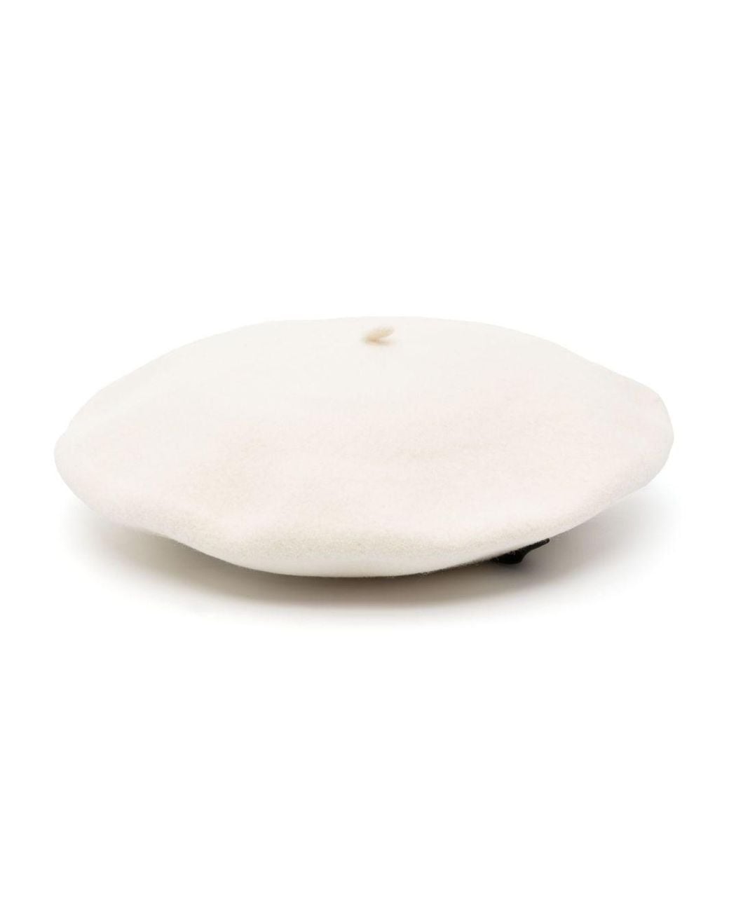 Borsalino White Wool Basque Hat