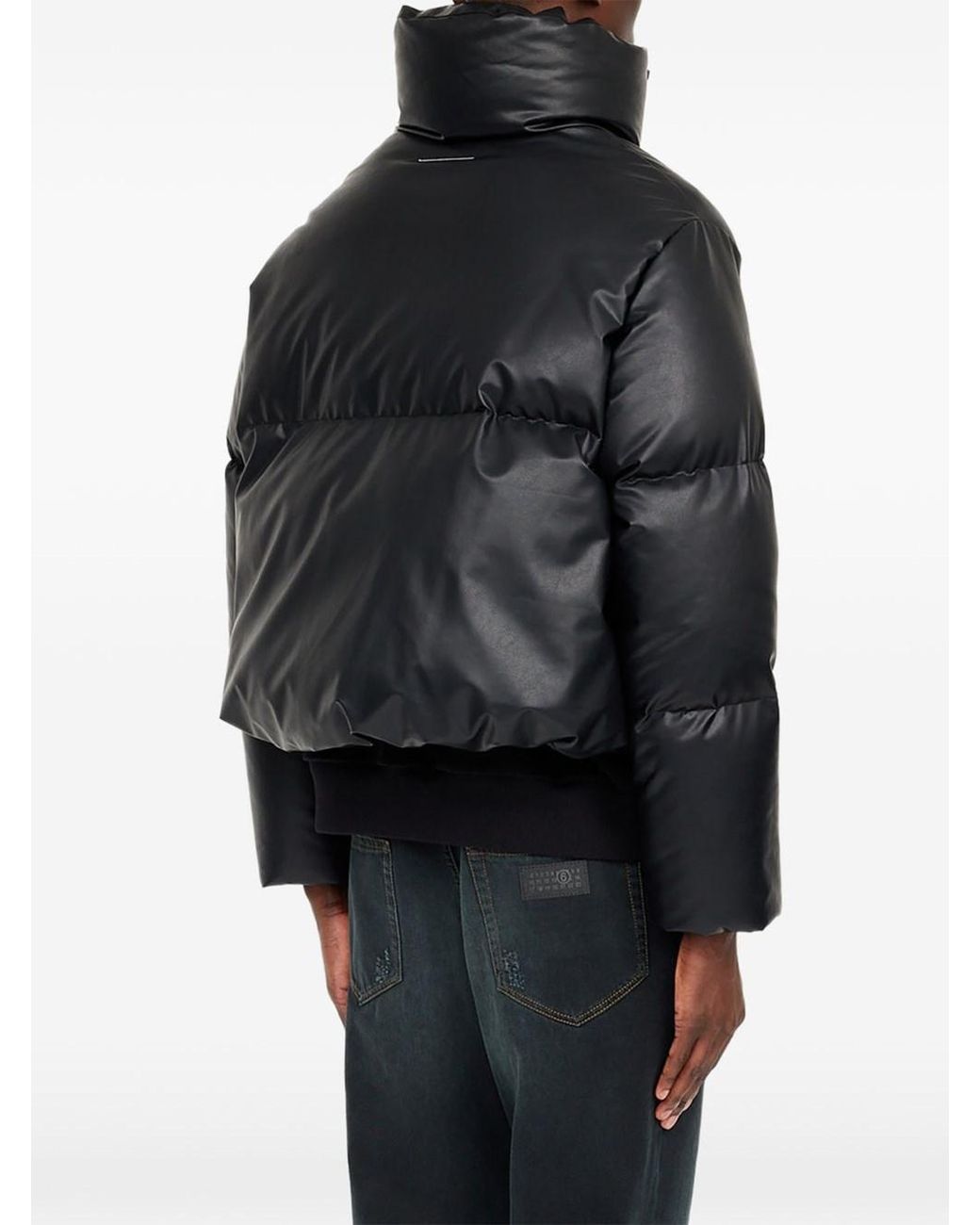 MM6 by Maison Margiela Black Short Down Jacket