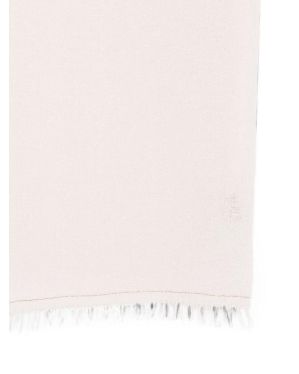 Fabiana Filippi White Wool Scarf