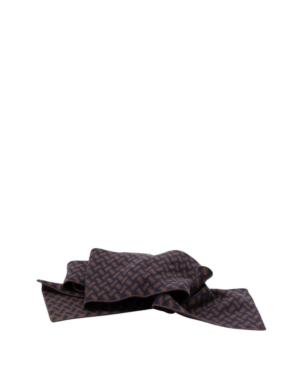 Drumohr Blue Biscottino Scarf By for men
