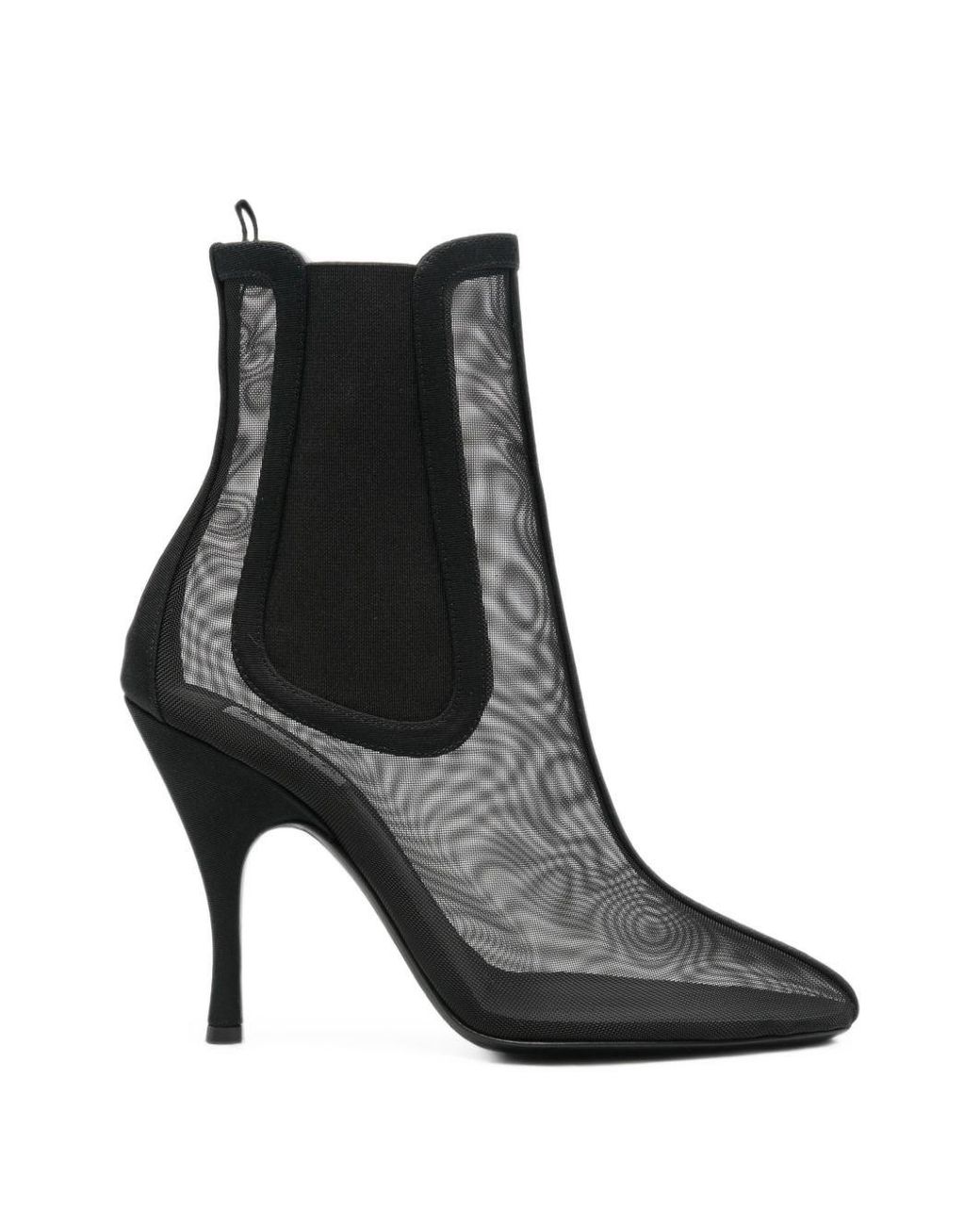 Alaïa Black Leather Chelsea Boots