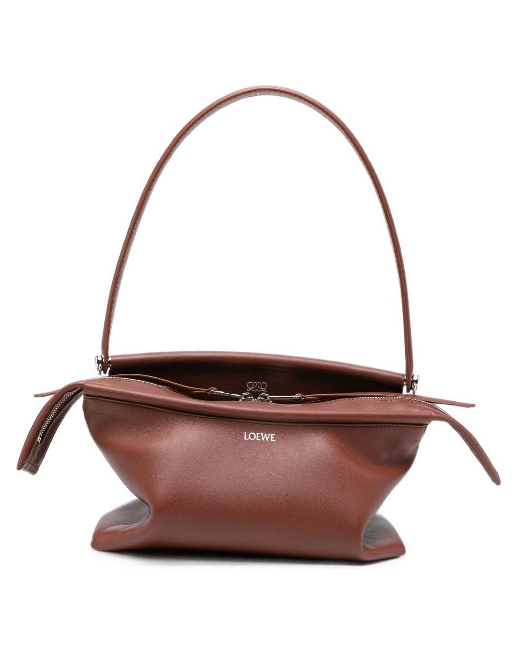 Loewe Brown Whisker Small Leather Shoulder Bag