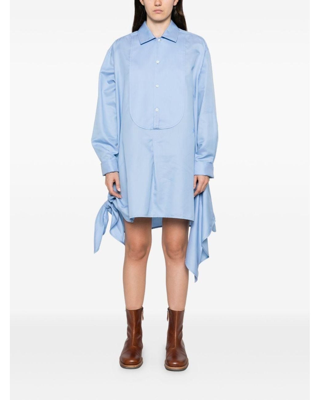 J.W. Anderson Blue Cotton Shirt Dress