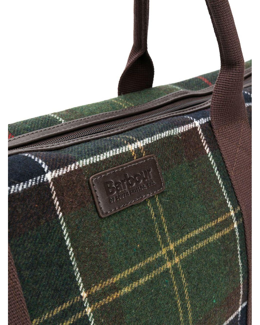 Barbour Elgin Tartan Holdall in Green for Men | Lyst UK