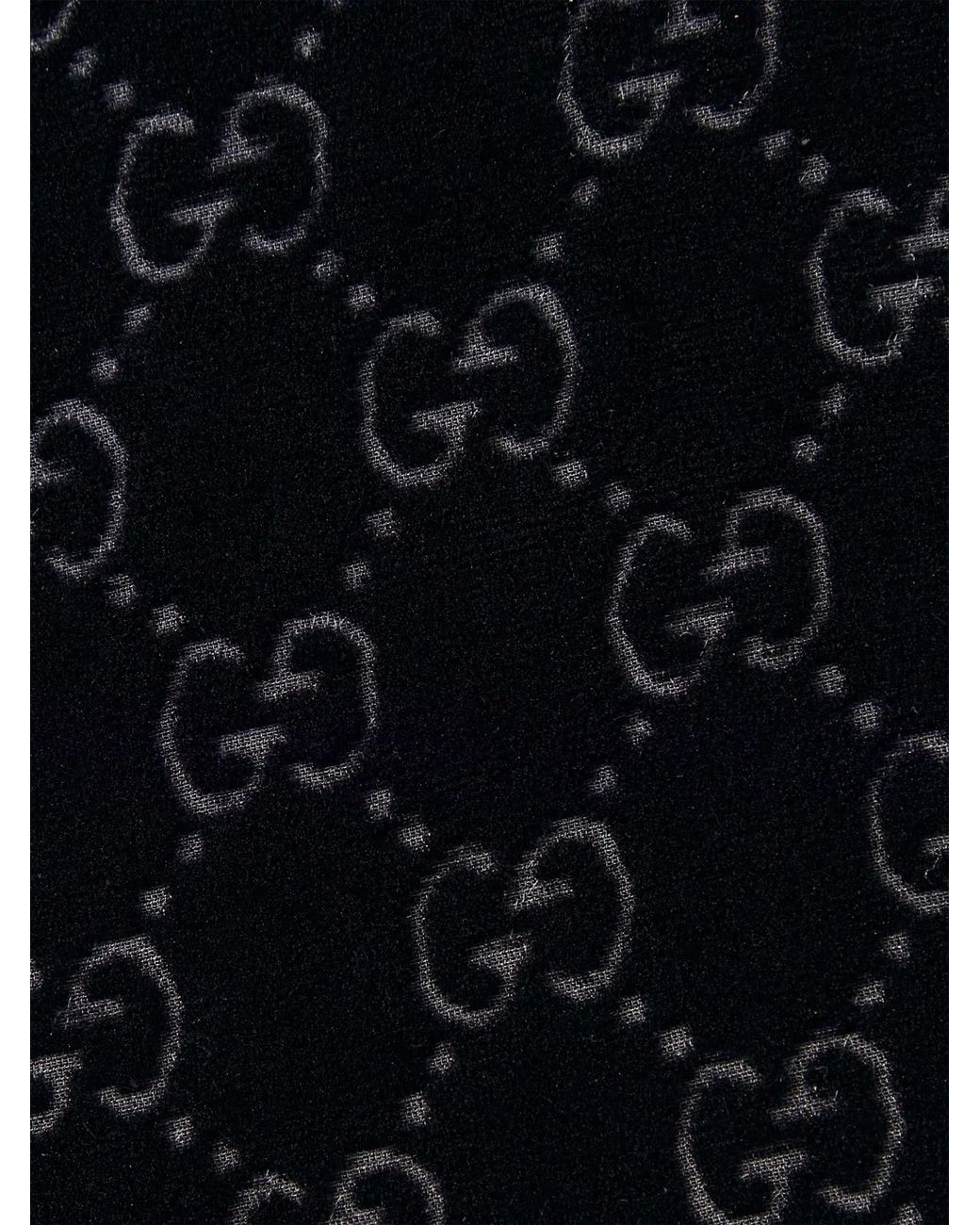 Gucci Black Gg Velvet Trousers for men