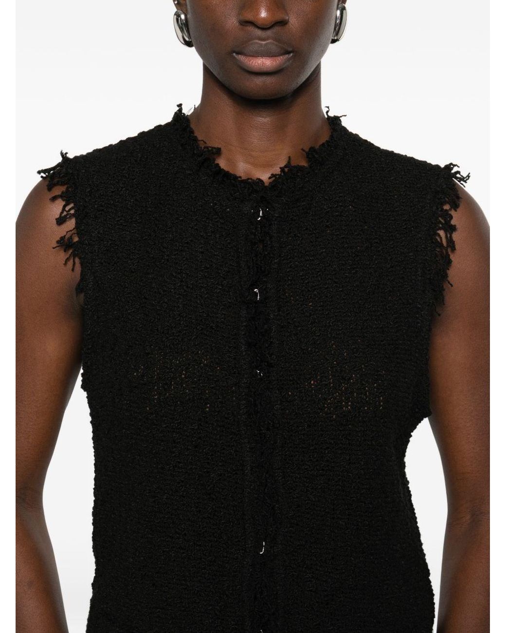 IRO Black Shanny Cotton Vest