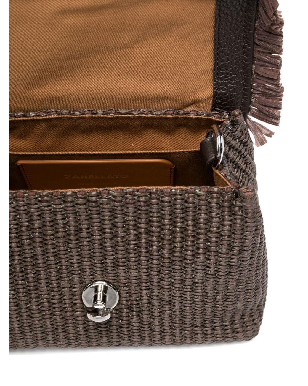 Zanellato Black Postina Vimini Baby Handbag