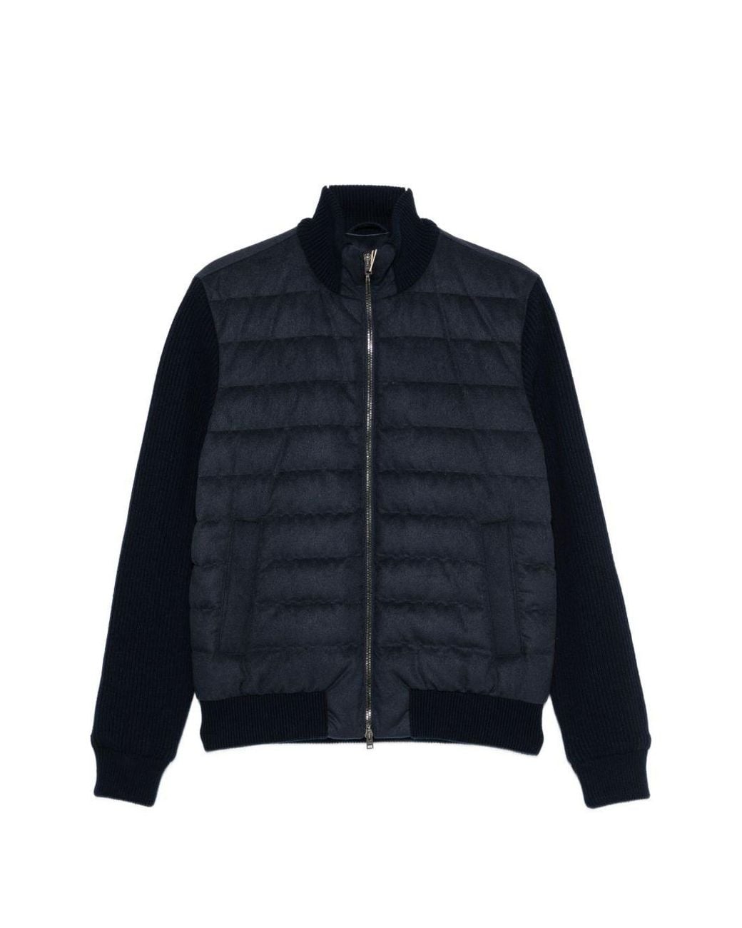 Herno Blue Nylon Down Jacket for men