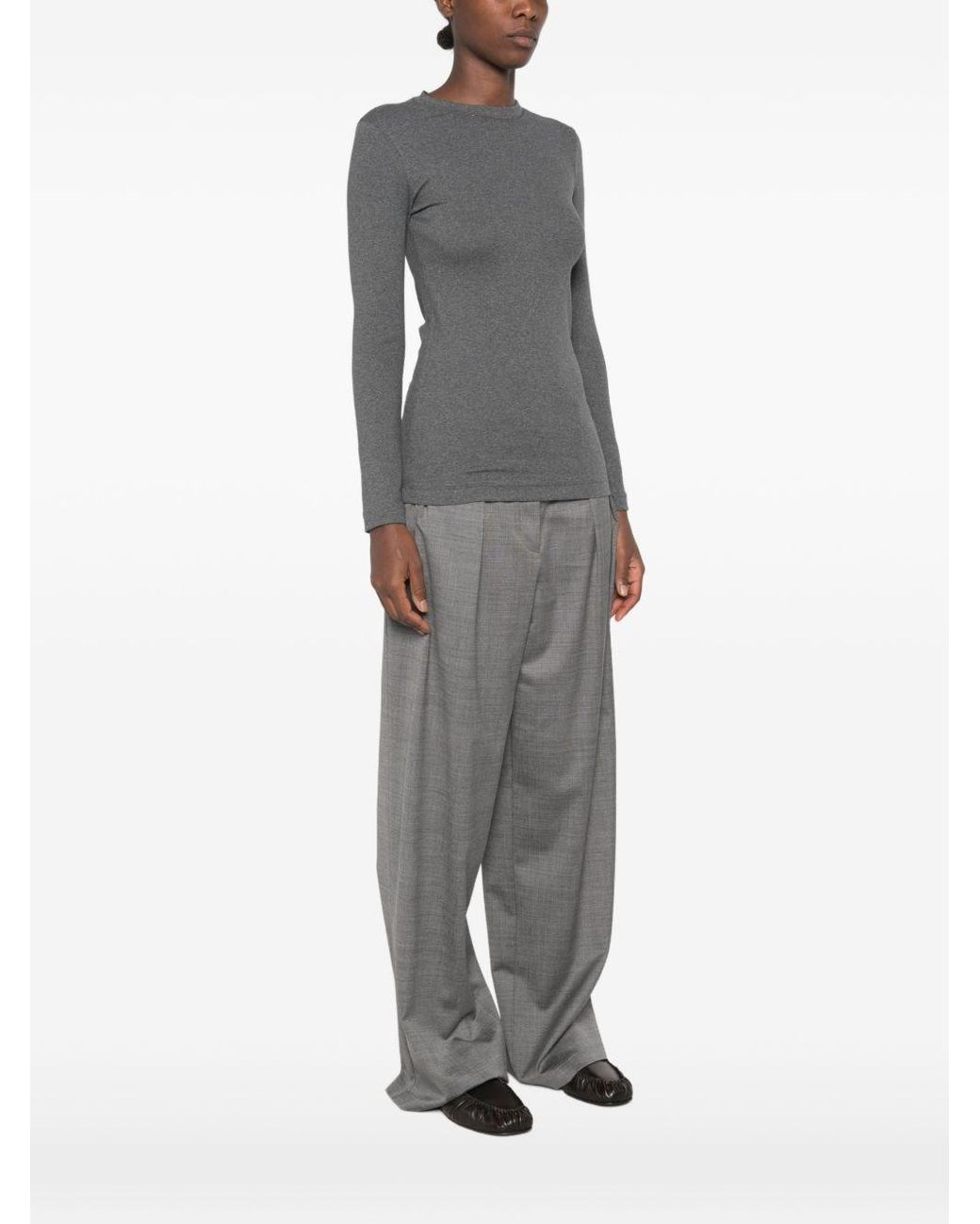 Brunello Cucinelli Gray Cotton T-Shirt