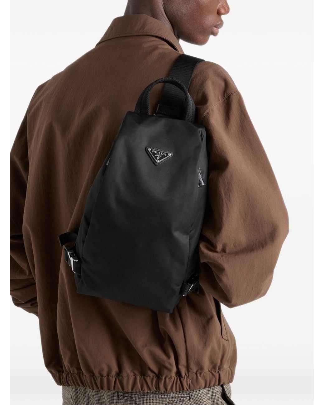 Zaino Re-Nylon di Prada in Black da Uomo
