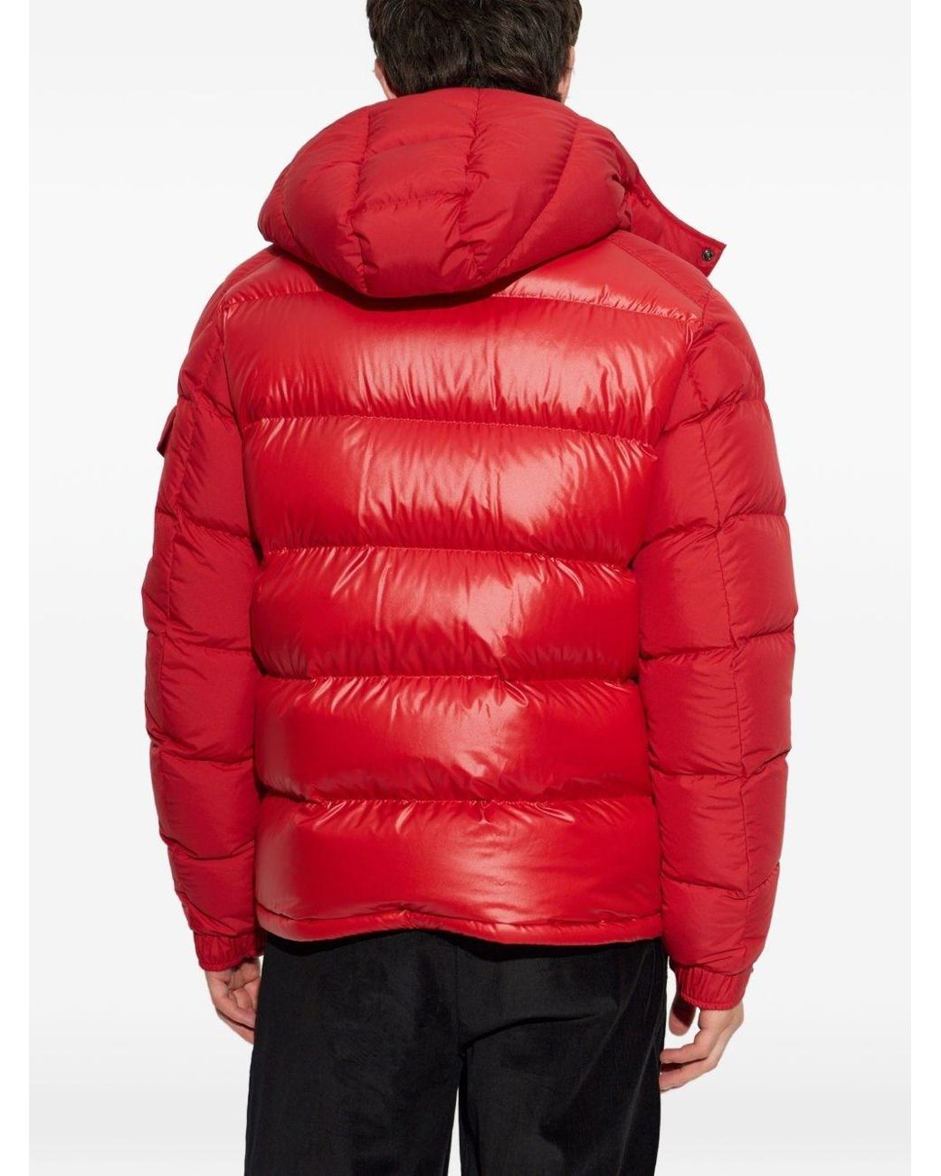Moncler Red Maya Short Down Jacket for men