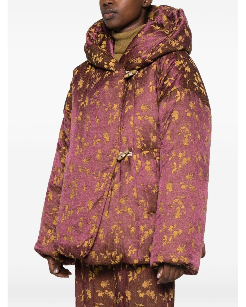 Dries Van Noten Brown Vacali Printed Jacket