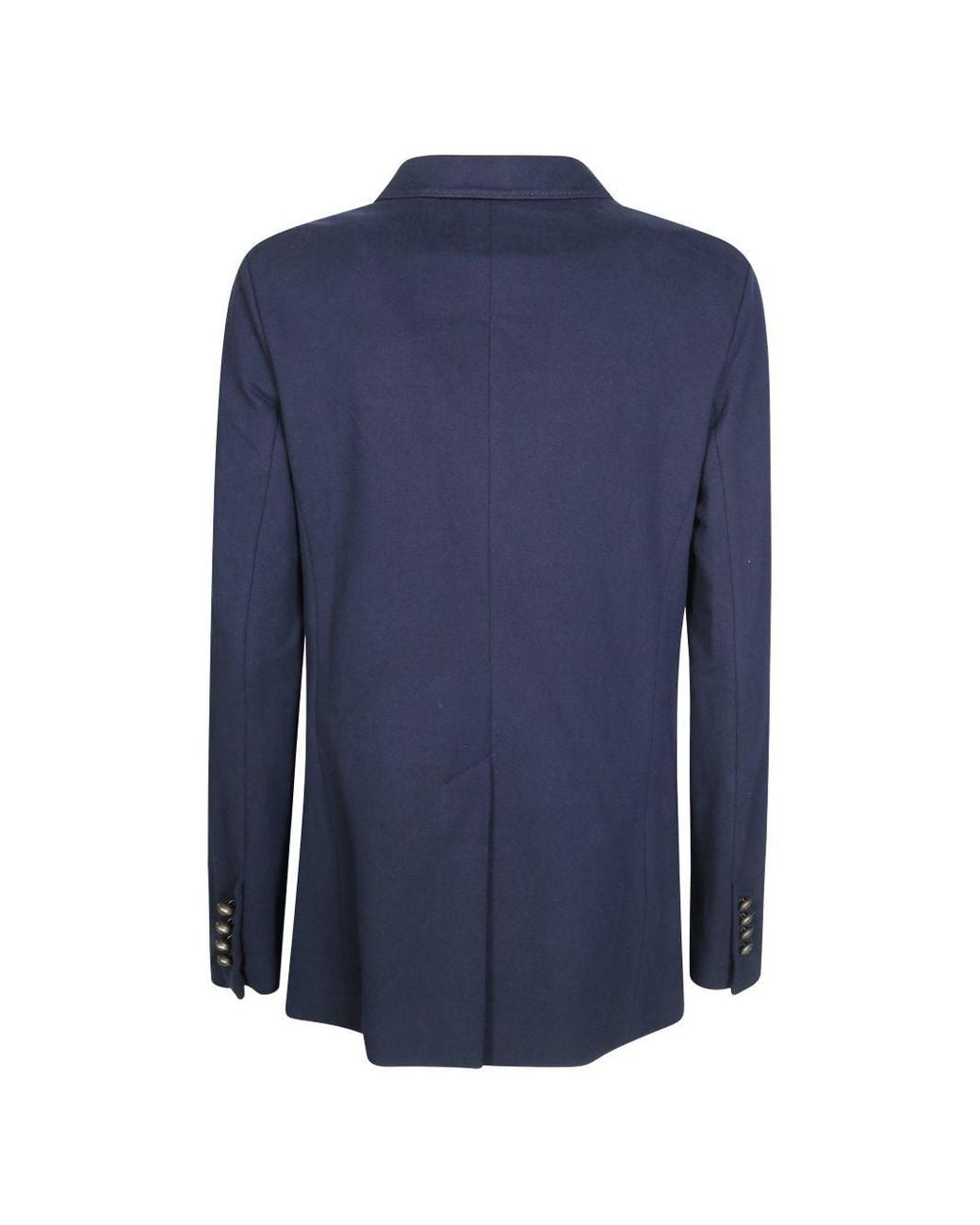 Circolo 1901 Blue Cotton Double-Breasted Jacket