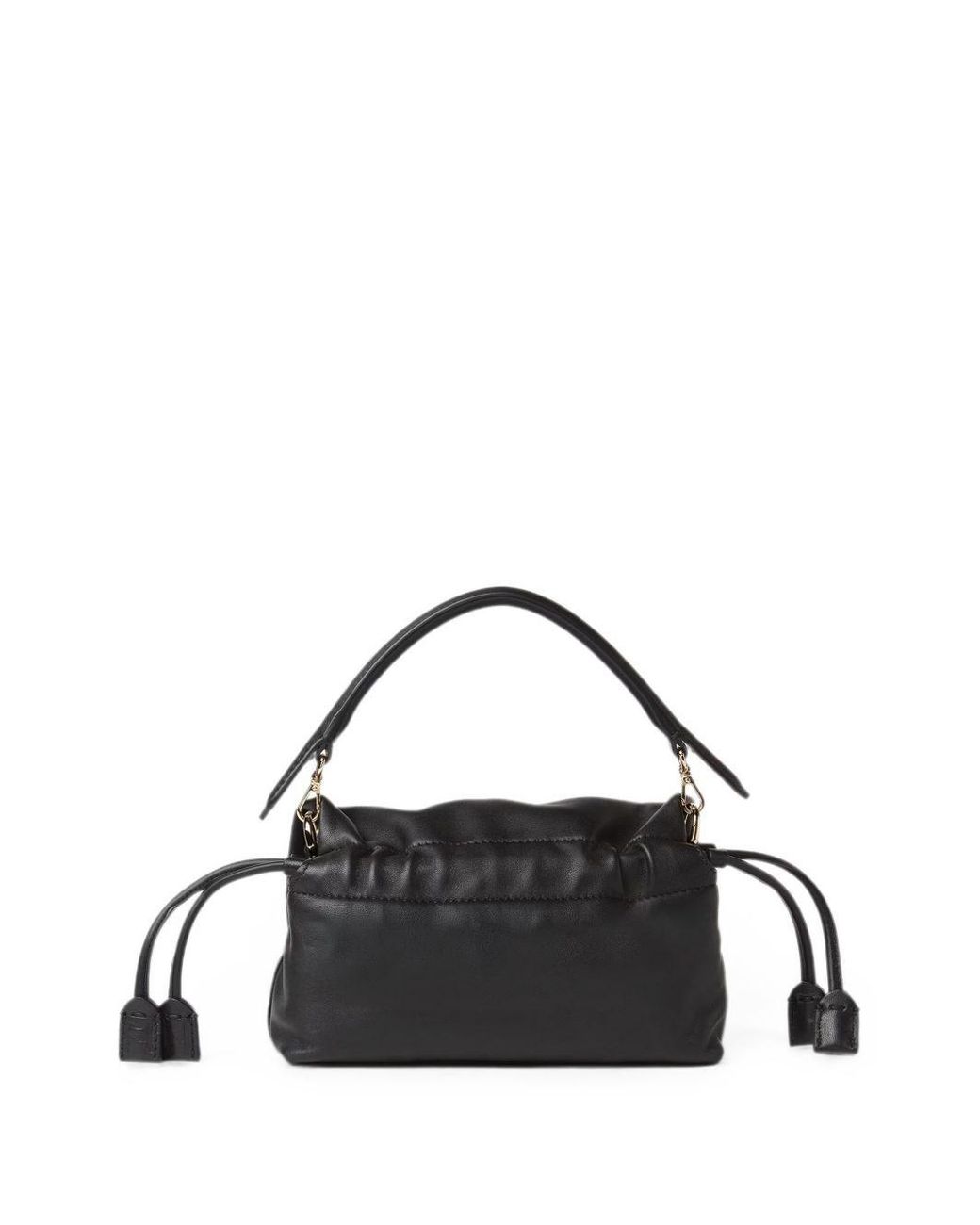 Fendi Black Baguette Small Leather Handbag