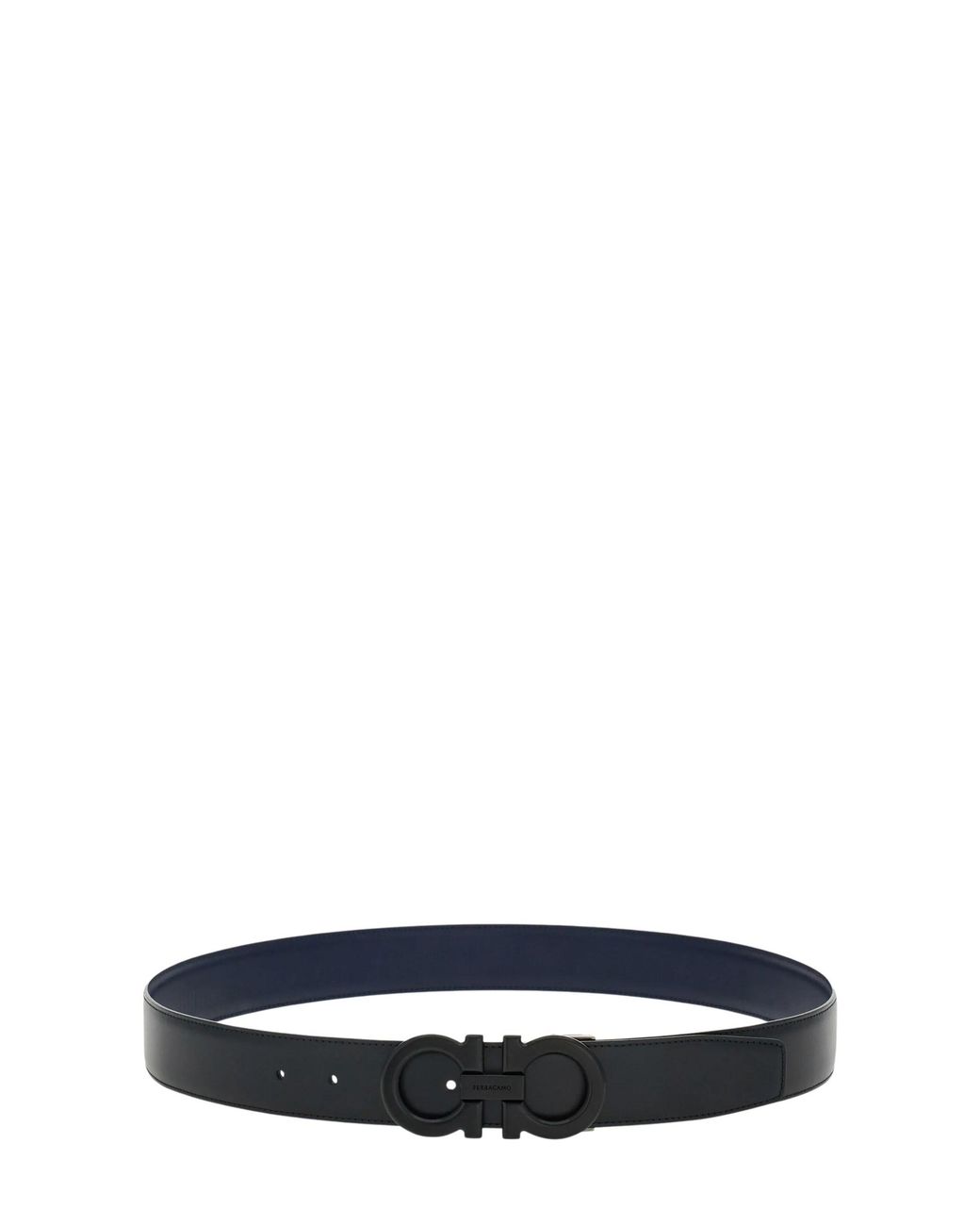Ferragamo Black Reversible Belt for men