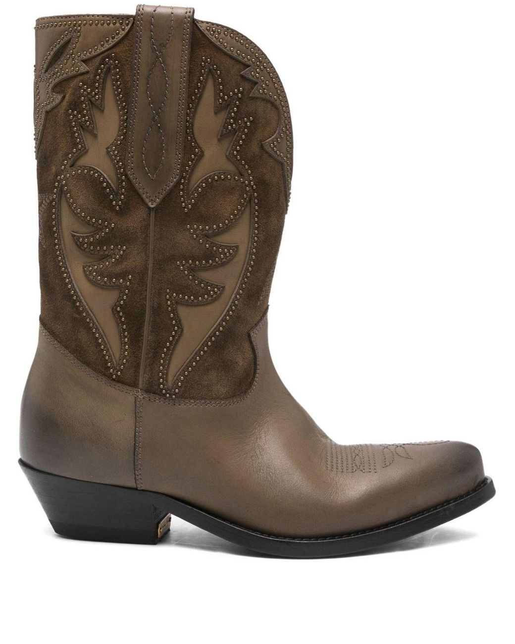 Golden Goose Deluxe Brand Brown Wish Star Low Leather Boots