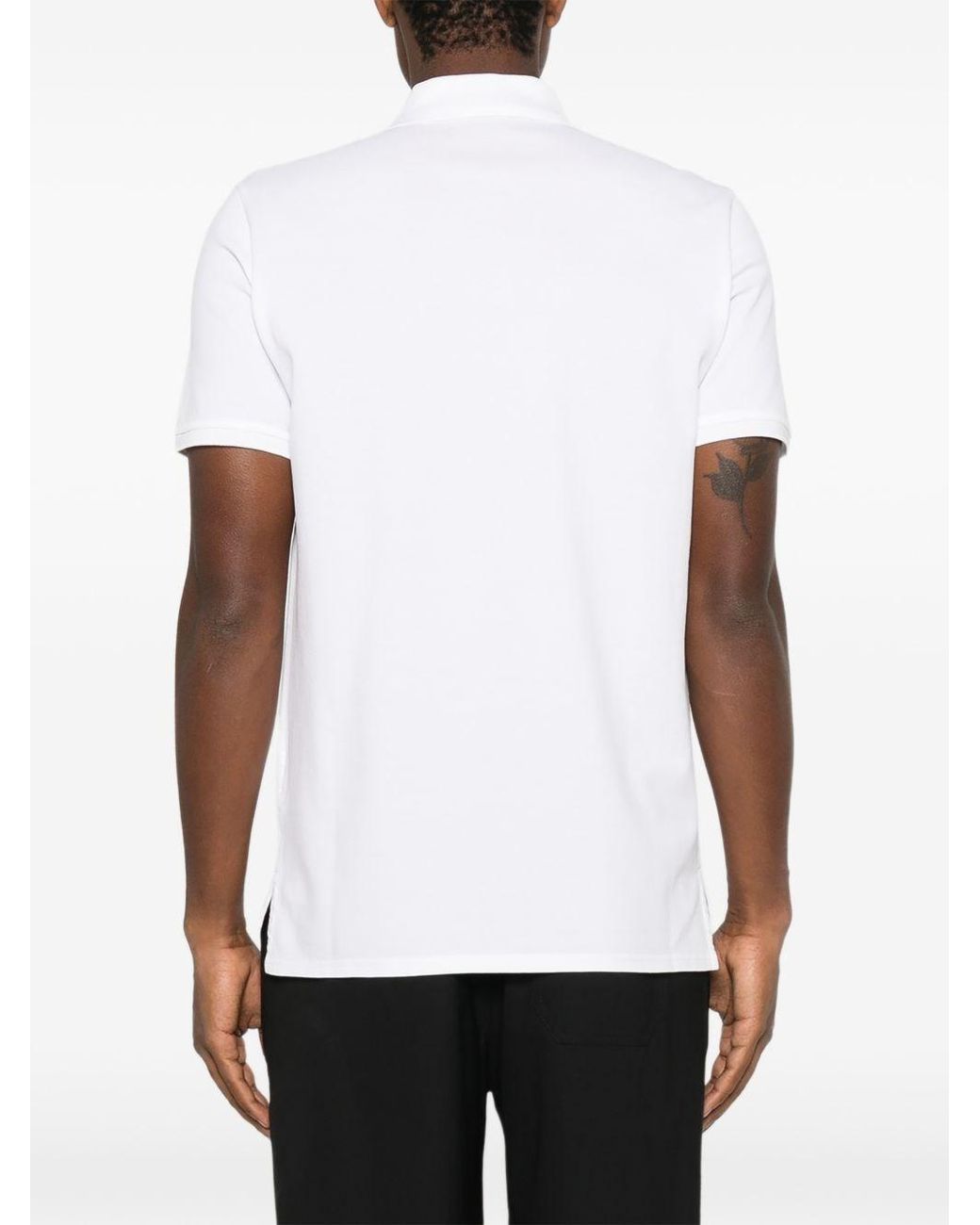 Givenchy White Logo Cotton Polo Shirt for men